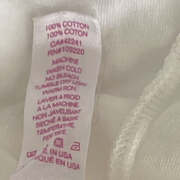 Velvet by Graham & Spencer White Sleeveless Cotton Dress Ruffle Neck Sz M 244F - Picture 8 of 8